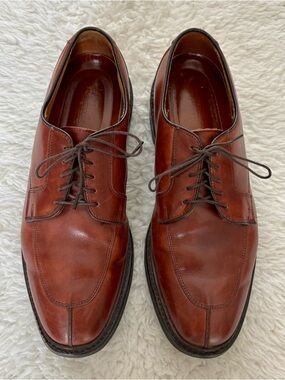 Allen Edmonds Classic Brown Leather Men’s Derby Dress Shoes size 10 D